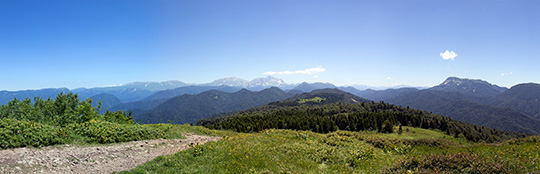 Перевал Гойтх — вид на запад