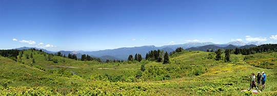 Перевал Гойтх — вид на запад