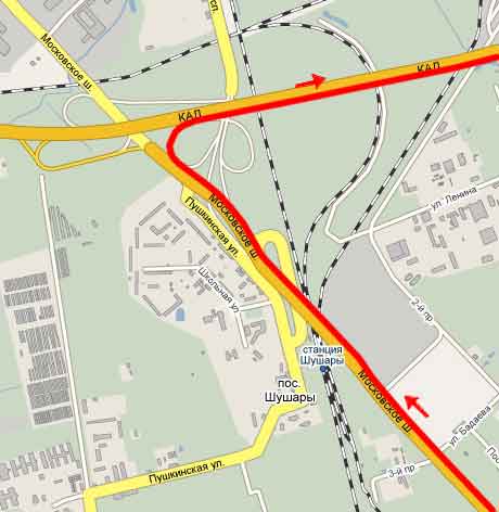 поворот на Шушары