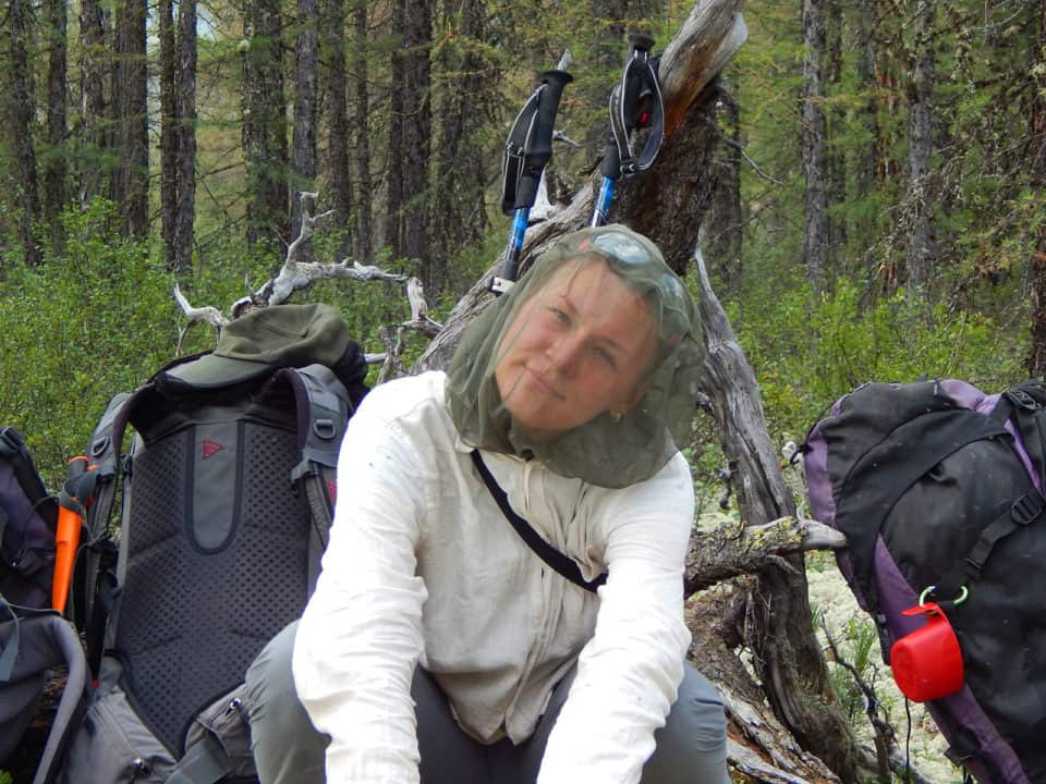 Алёна на привале