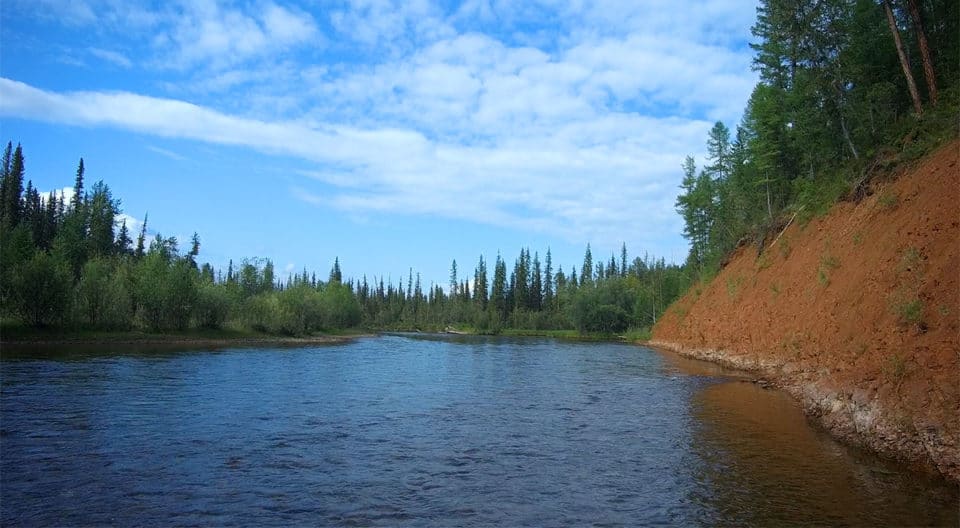 солнце на реке Лена