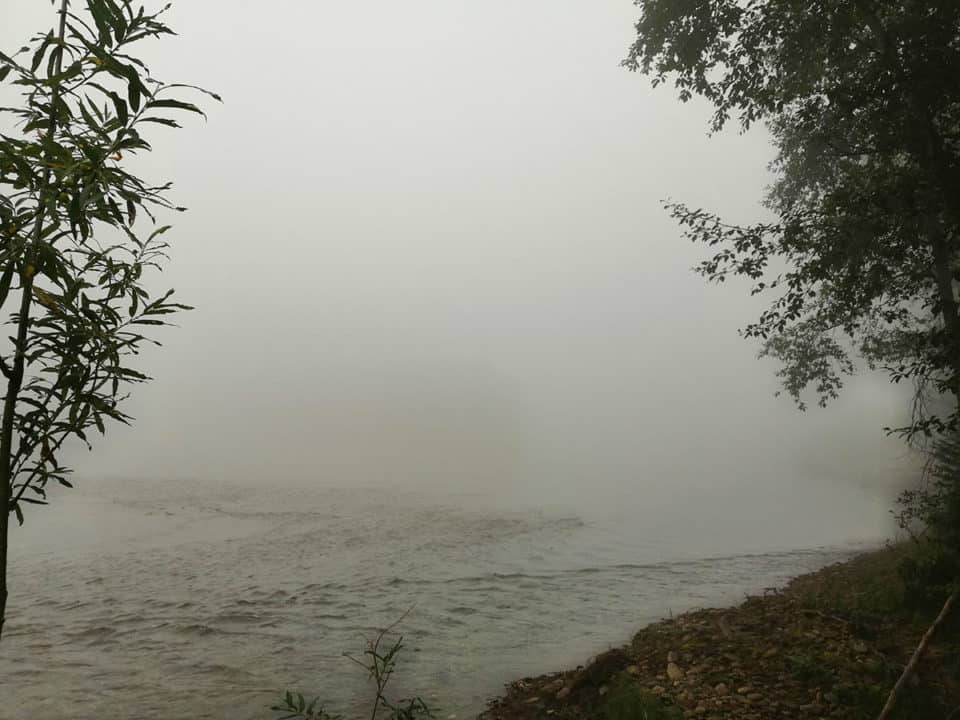 Река Лена — туман