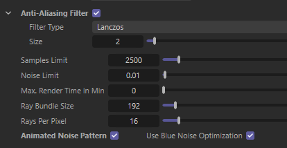anti-aliasing в Cinema
